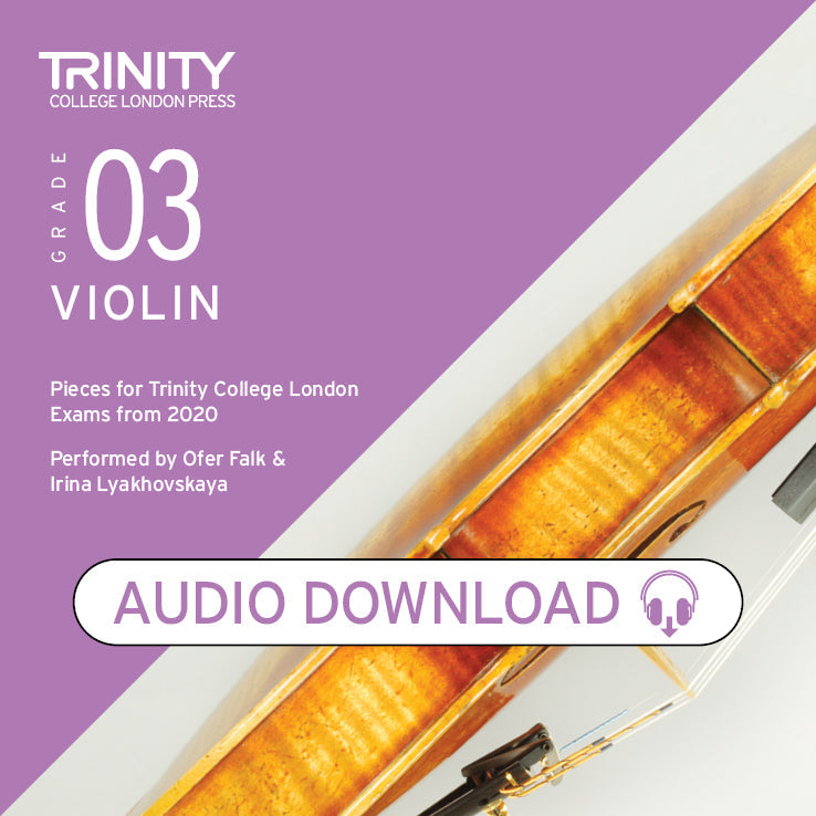 Audio - Violin Exam Pieces from 2020: Grade 3