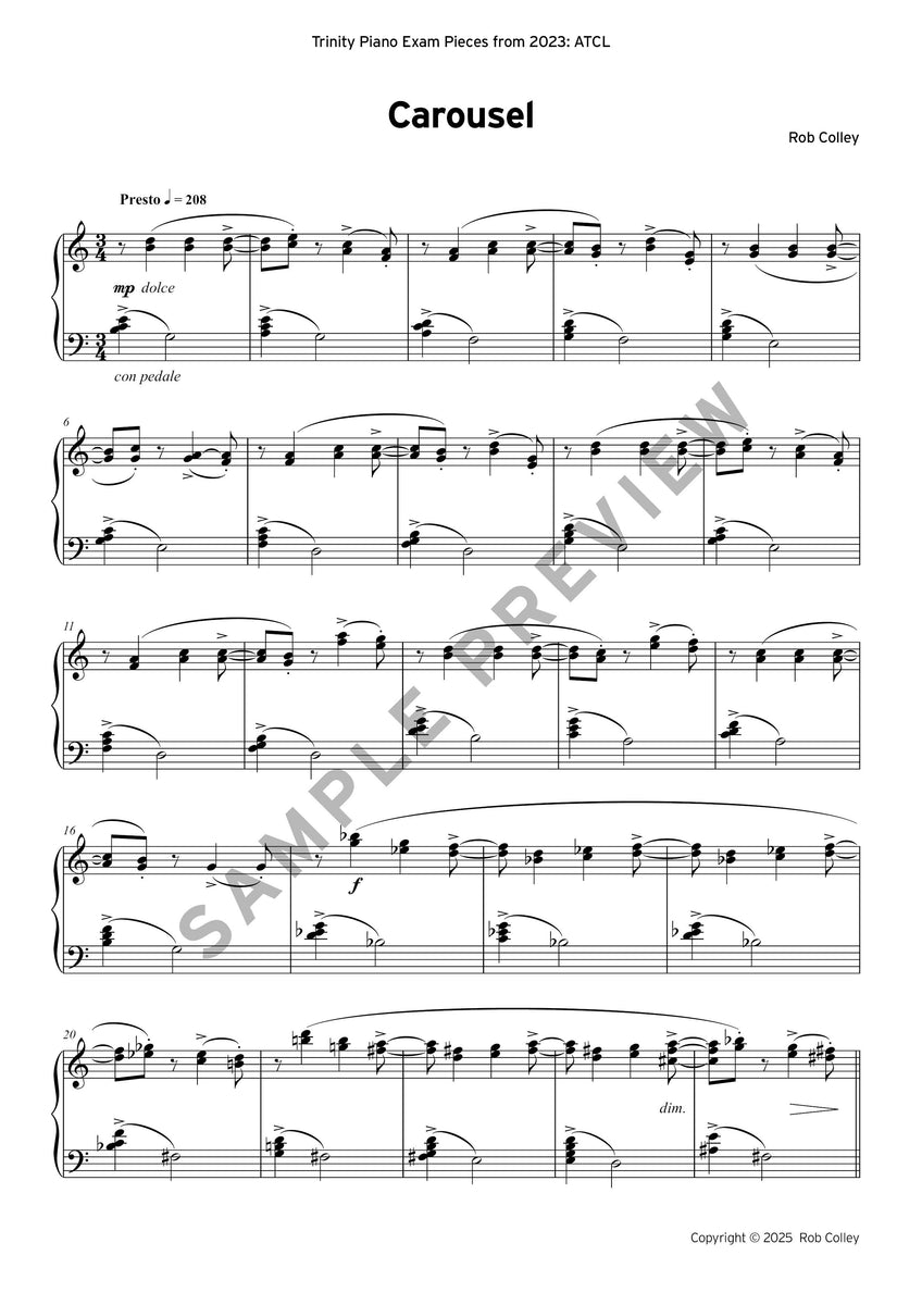 Advanced Piano Collection — ebook – Trinity College London Press Store