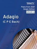 Adagio (2nd movt from Sonata in B minor, H132, Wq 62/22) - C P E Bach (Grade 6 Piano) - ebook