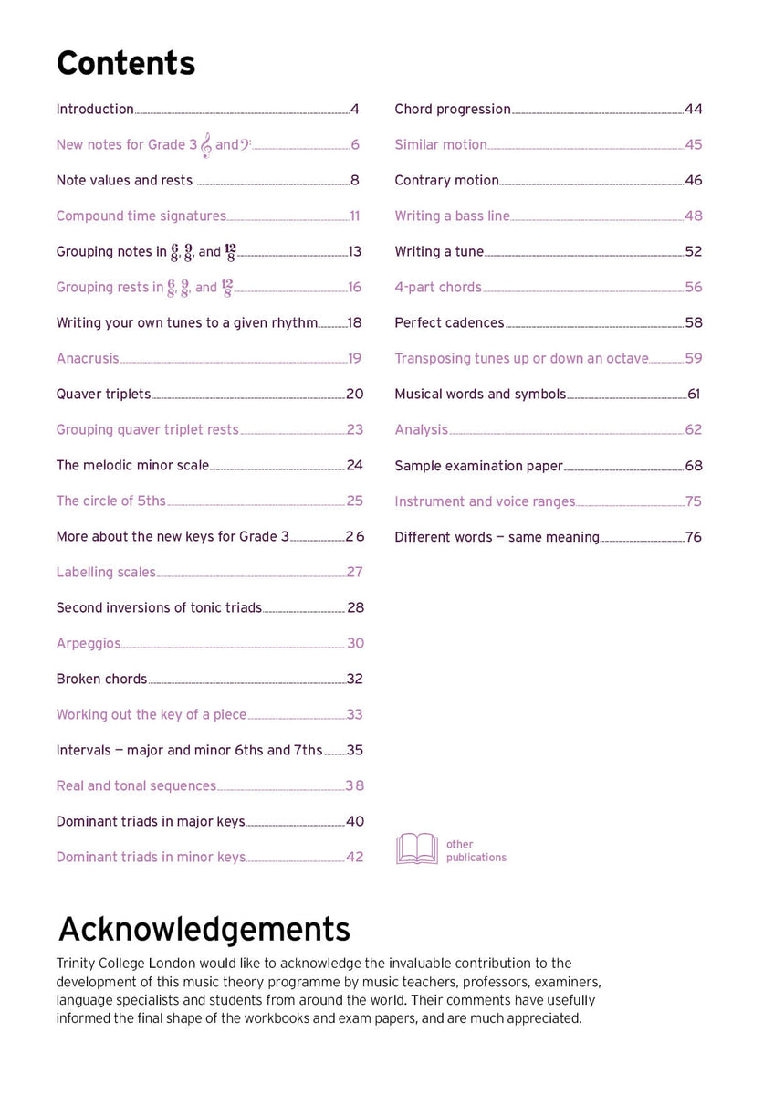 Theory of Music Model Answers Grade 3 - ebook – Trinity College London ...